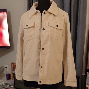 Men's Cream Corduroy Jacket